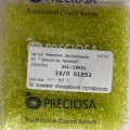 01253 Бисер чешский Preciosa 10/0, салатовый, 1-я категория, 50гр