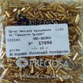 17050  Стеклярус чешский Preciosa 3", золотистый, 50гр