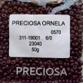 23040 Бисер чешский Preciosa 6/0, темно-сиреневый, 50гр