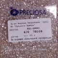 78109 Бисер круглый чешский Preciosa 6/0, прозрачный "огонек", 50гр