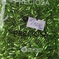 57220 Стеклярус чешский Preciosa, 3", TwSH, крученый, светло-зеленый, 50гр