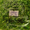 57430  Стеклярус чешский Preciosa 3", TwSH,  зеленый,  крученый, 1-я категория, 50гр