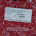 98190 Стеклярус чешский Preciosa, 3",темно- красный, 50гр