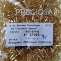 17020 Стеклярус чешский Preciosa, 4",  TwSH, золотистый, 50гр