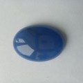 Кабошон природного камня, агат, синий, 25х18мм, Нк08