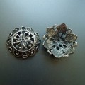 Пр101, Шапочки на бусины, античное серебро, размер 25х10мм