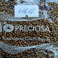 01610 Бисер чешский Preciosa 10/0,  бронза ирис, металлик,  50гр