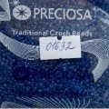 01632 Бисер чешский Preciosa 10/0,  синий,  50гр