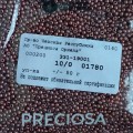01780 Бисер чешский Preciosa 10/0,  бронза, металлик, 1-я категория, 50гр