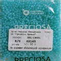 02165 Бисер чешский Preciosa 8/0, голубой, 1-я категория, 50гр