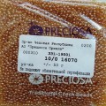 16070 Бисер круглый чешский Preciosa 10/0, янтарный, 1-я категория,  50гр