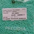 16658m Бисер круглый чешский Preciosa 10/0,  матовый бирюзовый, 50гр