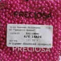 16A26 Бисер чешский Preciosa 6/0, Terra Intensive, розовый, 1-я категория, 50гр