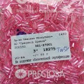 18275 Стеклярус чешский Preciosa, 3", TwSH, розовый, 50гр