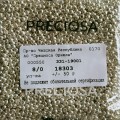 18303 Бисер чешский Preciosa 8/0, серебро металлик, 1-я категория, 50гр