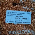 18583 Бисер круглый чешский Preciosa 10/0, металлик золото, 1-я категория, 50гр