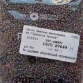 27069 Н Бисер круглый чешский Preciosa 10/0, фиолетовый радужный, 1-я категория, 50гр