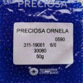 30080 Бисер чешский Preciosa 6/0,  темно-синий, 1-я категория,  50гр