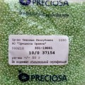 37154 Бисер чешский Preciosa 10/0,  зеленый жемчуг, 1-я категория, 50гр