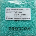 37158 Бисер чешский Preciosa 10/0, бирюзовый,  1-я категория, 50гр