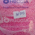 38373 Бисер круглый чешский Preciosa 10/0, розовый, 50гр
