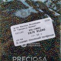 51290 Бисер чешский Preciosa 10/0,  болотно-зеленый радужный,1-я категория, 50гр