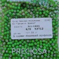 53712 Бисер чешский Preciosa 6/0,  зеленый, 50гр