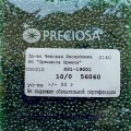 56060 Бисер круглый чешский Preciosa 10/0, зеленый, 1-я категория,  50гр
