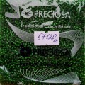 57120m Бисер чешский Preciosa 10/0,  матовый зеленый, 50гр