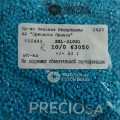 63050 Бисер чешский Preciosa "рубка" 10/0, голубой, керамика, 1-я категория, 50гр