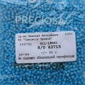 63715  Бисер круглый чешский Preciosa 8/0, голубой,1-я категория,  50гр