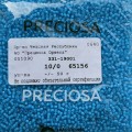 65156 Бисер чешский Preciosa 10/0,  голубой, 1-я категория, 50гр