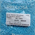 68020 Бисер круглый чешский Preciosa 10/0, голубой, жемчужный, 1-я категория, 50гр