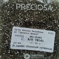 78141 Бисер чешский Preciosa "рубка" 9/0, серый "огонек", 1-я категория, 50гр