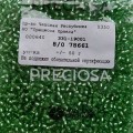 78661 Бисер чешский Preciosa 8/0, зеленый "огонек", 1-я категория,  50гр