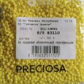 83110 Бисер чешский Preciosa 8/0, желтый, 1-я категория,  50гр
