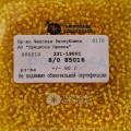 85016 Бисер чешский Preciosa 8/0,  желтый прозрачный, 1-я категория, 50гр