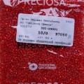 97050-H Бисер круглый чешский Preciosa 10/0, красный прозрачный, 50гр