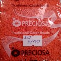 98140 Бисер чешский Preciosa "рубка" 10/0,  оранжевый, 50гр