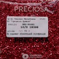 18398 Бисер чешский Preciosa "рубка" 10/0,  малиновый металлик, 1-я категория, 50гр