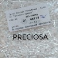 46102 TwRH Стеклярус чешский Preciosa, 3", белый, крученый, 1-я категория, 50гр