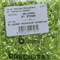 57220 Стеклярус чешский Preciosa, 3",  TwSH крученый, салатовый зеленый, 1-я категория, 50гр