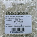 78102 Стеклярус чешский Preciosa, 3",  TwSH крученый, серебро, 1-я категория, 50гр