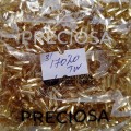 17020 Стеклярус чешский Preciosa, 3",  TwSH, золотистый, 50гр
