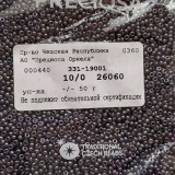26060 Бисер чешский Preciosa 10/0,  темно-фиолетовый прозрачный, 1-я категория, 50гр