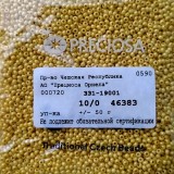 46383 Бисер чешский Preciosa 10/0, желтый, 1-я категория,  50гр