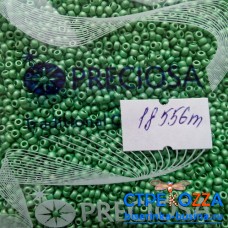 18556m Бисер Чехия круглый 10/0, матовый зеленый,  50гр