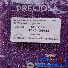 24012 Бисер чешский "рубка" 10/0, фиолетовый
