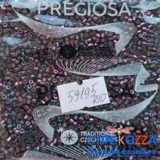 59195 Бисер чешский "рубка" 10/0, фиолетовый ирис, 50гр