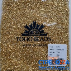 Бисер TOHO, 11 TREASURE  #PF0557 золото, 100гр